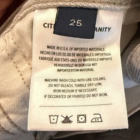 NWT Citizens of Humanity Horeshoe Jean Comet Size 25 - Picture 7 of 10